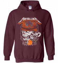 Metallica Skull Snake New York Knicks Hoodie - zezetee Metallica Skull Snake New York Knicks Hoodie - zezetee