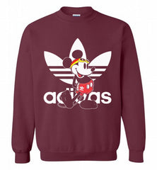 ADIDAS SWIMMING MICKEY MOUSE DISNEY SPORTS Crewneck Sweatshirt - zezetee ADIDAS SWIMMING MICKEY MOUSE DISNEY SPORTS Crewneck Sweatshirt - zezetee