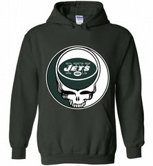New York Jets Grateful Dead Logo Band Hoodie - zezetee New York Jets Grateful Dead Logo Band Hoodie - zezetee