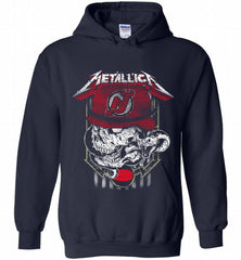 Metallica Skull Snake New Jersey Devils Hoodie - zezetee Metallica Skull Snake New Jersey Devils Hoodie - zezetee