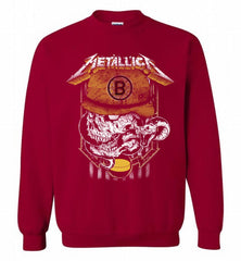 Metallica Skull Snake Boston Bruins Crewneck Sweatshirt - zezetee Metallica Skull Snake Boston Bruins Crewneck Sweatshirt - zezetee