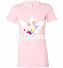 ADIDAS FOOTBALL MICKEY MOUSE DISNEY SPORTS Bella Ladies Tee - zezetee ADIDAS FOOTBALL MICKEY MOUSE DISNEY SPORTS Bella Ladies Tee - zezetee