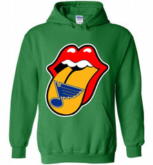 St Louis Blues  x The Rolling Stones Logo Hoodie - zezetee St Louis Blues  x The Rolling Stones Logo Hoodie - zezetee