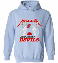 Metallica New Jersey Devils Logo Hoodie - zezetee Metallica New Jersey Devils Logo Hoodie - zezetee