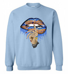Denver Nuggets Lip Shut The Fuck Up Crewneck Sweatshirt - zezetee Denver Nuggets Lip Shut The Fuck Up Crewneck Sweatshirt - zezetee