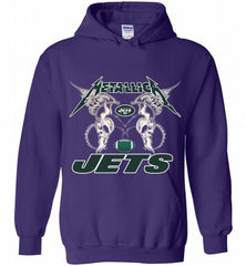 Metallica New York Jets Logo Hoodie - zezetee Metallica New York Jets Logo Hoodie - zezetee