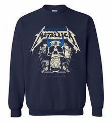 Metallica We Don't Give A Shit Dallas Mavericks Crewneck Sweatshirt - zezetee Metallica We Don't Give A Shit Dallas Mavericks Crewneck Sweatshirt - zezetee