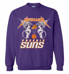 Metallica Phoenix Sun Logo Crewneck Sweatshirt - zezetee Metallica Phoenix Sun Logo Crewneck Sweatshirt - zezetee