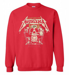 Metallica We Don't Give A Shit Anaheim Ducks Crewneck Sweatshirt - zezetee Metallica We Don't Give A Shit Anaheim Ducks Crewneck Sweatshirt - zezetee