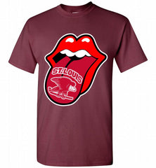 St Louis Eagles  x The Rolling Stones Logo Shirt - zezetee St Louis Eagles  x The Rolling Stones Logo Shirt - zezetee
