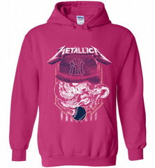 Metallica Skull New York Yankees Logo Hoodie - zezetee Metallica Skull New York Yankees Logo Hoodie - zezetee