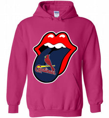 St Louis Cardinals  x The Rolling Stones Logo Hoodie - zezetee St Louis Cardinals  x The Rolling Stones Logo Hoodie - zezetee