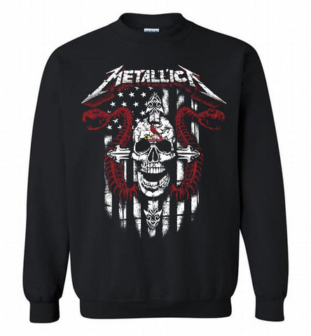 Metallica St Louis Cardinals Logo Crewneck Sweatshirt - zezetee Metallica St Louis Cardinals Logo Crewneck Sweatshirt - zezetee