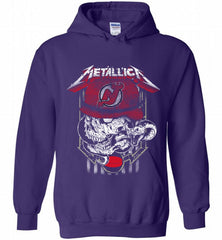 Metallica Skull Snake New Jersey Devils Hoodie - zezetee Metallica Skull Snake New Jersey Devils Hoodie - zezetee