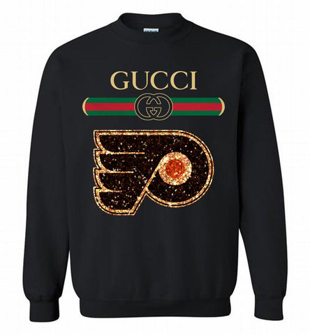 Gucci Philadelphia Flyers Logo Crewneck Sweatshirt - zezetee Gucci Philadelphia Flyers Logo Crewneck Sweatshirt - zezetee