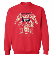 Metallica We Don't Give A Shit Winnipeg Jets Crewneck Sweatshirt - zezetee Metallica We Don't Give A Shit Winnipeg Jets Crewneck Sweatshirt - zezetee