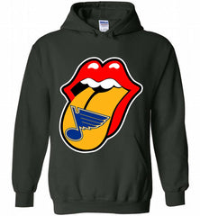 St Louis Blues  x The Rolling Stones Logo Hoodie - zezetee St Louis Blues  x The Rolling Stones Logo Hoodie - zezetee