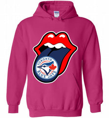 Toronto Blue Jays  x The Rolling Stones Logo Hoodie - zezetee Toronto Blue Jays  x The Rolling Stones Logo Hoodie - zezetee