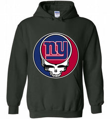 New York Giants Grateful Dead Logo Band Hoodie - zezetee New York Giants Grateful Dead Logo Band Hoodie - zezetee