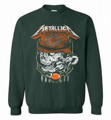 Metallica Skull Snake Chicago Bears Crewneck Sweatshirt - zezetee Metallica Skull Snake Chicago Bears Crewneck Sweatshirt - zezetee