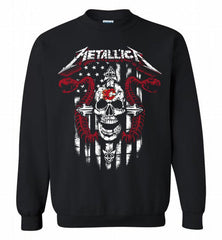 Metallica Snake Skull Calgary Flames Logo Crewneck Sweatshirt - zezetee Metallica Snake Skull Calgary Flames Logo Crewneck Sweatshirt - zezetee