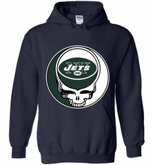 New York Jets Grateful Dead Logo Band Hoodie - zezetee New York Jets Grateful Dead Logo Band Hoodie - zezetee