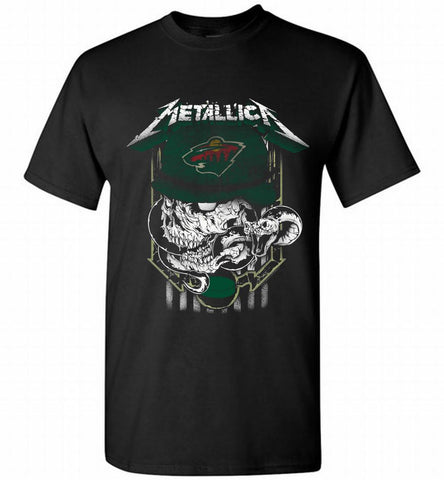 Metallica Skull Snake Minnesota Wild Shirt - zezetee Metallica Skull Snake Minnesota Wild Shirt - zezetee