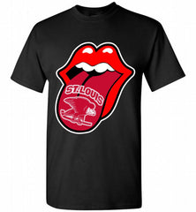 St Louis Eagles  x The Rolling Stones Logo Shirt - zezetee St Louis Eagles  x The Rolling Stones Logo Shirt - zezetee