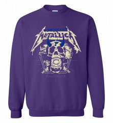 Metallica We Don't Give A Shit St Louis Blues Crewneck Sweatshirt - zezetee Metallica We Don't Give A Shit St Louis Blues Crewneck Sweatshirt - zezetee
