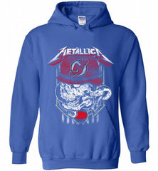 Metallica Skull Snake New Jersey Devils Hoodie - zezetee Metallica Skull Snake New Jersey Devils Hoodie - zezetee