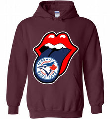 Toronto Blue Jays  x The Rolling Stones Logo Hoodie - zezetee Toronto Blue Jays  x The Rolling Stones Logo Hoodie - zezetee