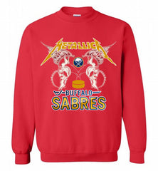 Metallica Buffalo Sabres Logo Crewneck Sweatshirt - zezetee Metallica Buffalo Sabres Logo Crewneck Sweatshirt - zezetee