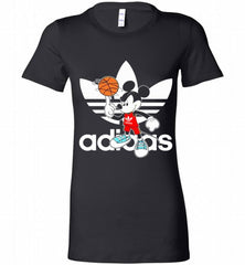 ADIDAS BASKETBALL MICKEY MOUSE DISNEY SPORTS Bella Ladies Tee - zezetee ADIDAS BASKETBALL MICKEY MOUSE DISNEY SPORTS Bella Ladies Tee - zezetee