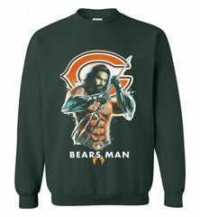 AQUAMAN CHICAGO BEARS MAN Crewneck Sweatshirt - zezetee AQUAMAN CHICAGO BEARS MAN Crewneck Sweatshirt - zezetee