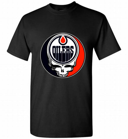NHL TEAM EDMONTON OILERS X GRATEFUL DEAD LOGO BAND Shirt - zezetee NHL TEAM EDMONTON OILERS X GRATEFUL DEAD LOGO BAND Shirt - zezetee