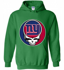 New York Giants Grateful Dead Logo Band Hoodie - zezetee New York Giants Grateful Dead Logo Band Hoodie - zezetee