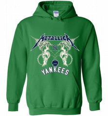 Metallica New York Yankees Logo Hoodie - zezetee Metallica New York Yankees Logo Hoodie - zezetee