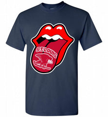 St Louis Eagles  x The Rolling Stones Logo Shirt - zezetee St Louis Eagles  x The Rolling Stones Logo Shirt - zezetee