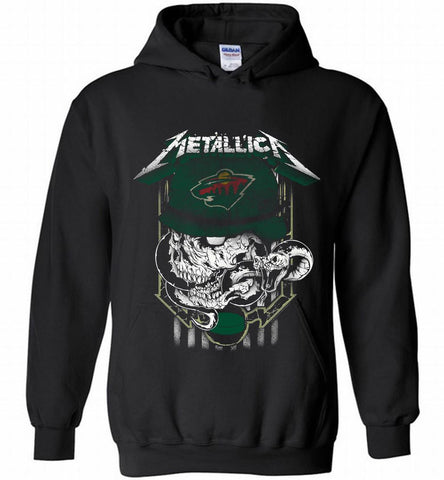Metallica Skull Snake Minnesota Wild Hoodie - zezetee Metallica Skull Snake Minnesota Wild Hoodie - zezetee