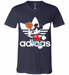 ADIDAS BASKETBALL MICKEY MOUSE DISNEY SPORTS V-Neck Shirt - zezetee ADIDAS BASKETBALL MICKEY MOUSE DISNEY SPORTS V-Neck Shirt - zezetee