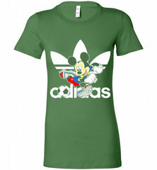 ADIDAS FOOTBALL MICKEY MOUSE DISNEY SPORTS Bella Ladies Tee - zezetee ADIDAS FOOTBALL MICKEY MOUSE DISNEY SPORTS Bella Ladies Tee - zezetee