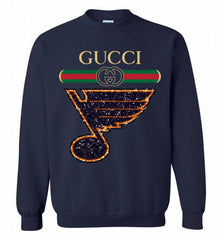 Gucci St Louis Blues Logo Crewneck Sweatshirt - zezetee Gucci St Louis Blues Logo Crewneck Sweatshirt - zezetee