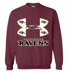Under Armour Baltimore Ravens Crewneck Sweatshirt - zezetee Under Armour Baltimore Ravens Crewneck Sweatshirt - zezetee