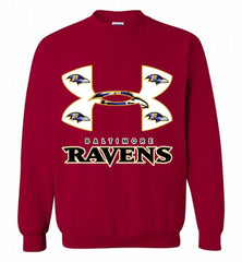 Under Armour Baltimore Ravens Crewneck Sweatshirt - zezetee Under Armour Baltimore Ravens Crewneck Sweatshirt - zezetee