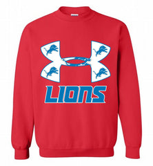 Under Armour Detroit Lions Crewneck Sweatshirt - zezetee Under Armour Detroit Lions Crewneck Sweatshirt - zezetee