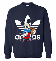 ADIDAS RUGBY MICKEY MOUSE DISNEY SPORTS Crewneck Sweatshirt - zezetee ADIDAS RUGBY MICKEY MOUSE DISNEY SPORTS Crewneck Sweatshirt - zezetee