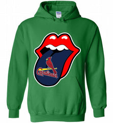 St Louis Cardinals  x The Rolling Stones Logo Hoodie - zezetee St Louis Cardinals  x The Rolling Stones Logo Hoodie - zezetee