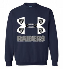 Under Armour Oakland Raiders Crewneck Sweatshirt - zezetee Under Armour Oakland Raiders Crewneck Sweatshirt - zezetee