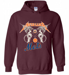 Metallica New York Mets Logo Hoodie - zezetee Metallica New York Mets Logo Hoodie - zezetee