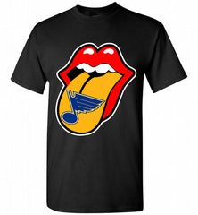 St Louis Blues  x The Rolling Stones Logo Shirt - zezetee St Louis Blues  x The Rolling Stones Logo Shirt - zezetee